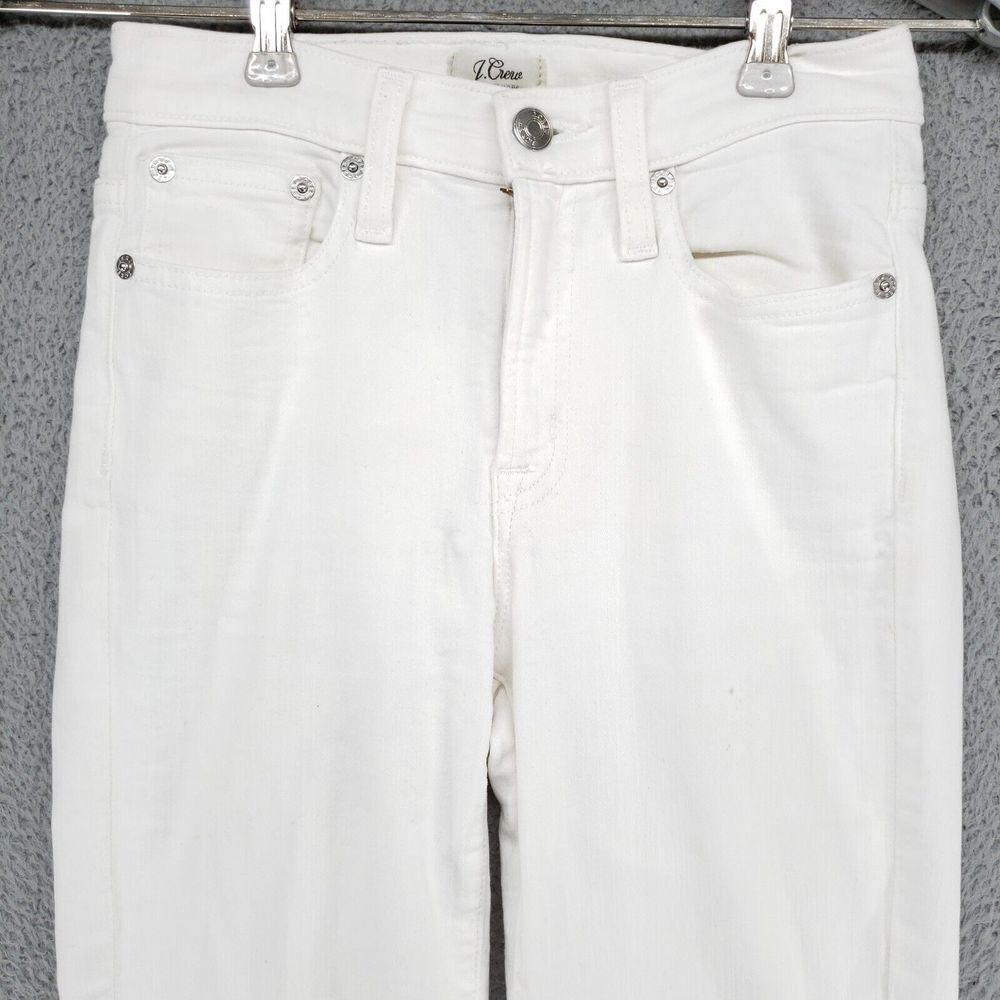 J‎ Crew White Jeans Womens Size 24 Lookout High Rise Skinny Ankle Crop